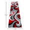 Flash Furniture Red 2' x 7' Modern Plush Abstract Area Rug KP-RG952-27-RD-GG - alternate 6